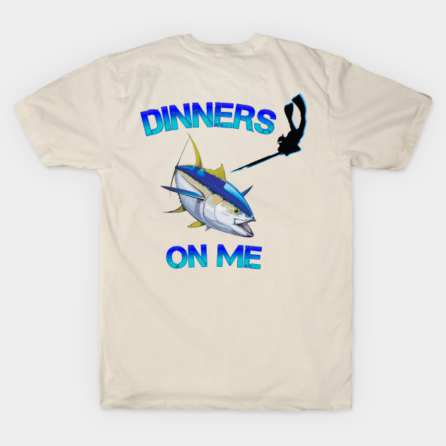 Spearfishing design t-shirt by Coreoceanart